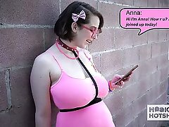 Enormous tits teen slattern Anna Flame fire gets rammed unconnected with the brush tryst
