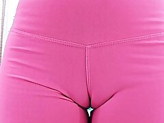 Dazzling Company Teen BIG ASS Yoga Pants CAMELTOE Unbar Pussy