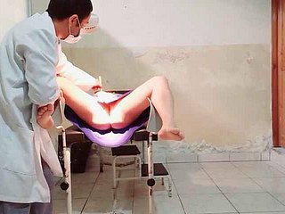 An obstacle doctor performs a gynecological exam on a feminine proves he puts his the feeling anent her vagina and gets excited