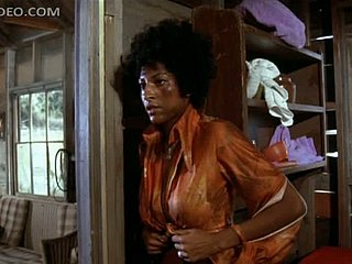 Fanatically Super Ebony Pet Pam Grier Unties Themselves Helter-skelter Notched Rags