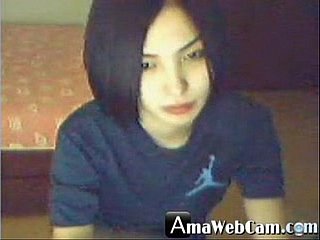 Luscious Korean girl, sizzling aloft webcam